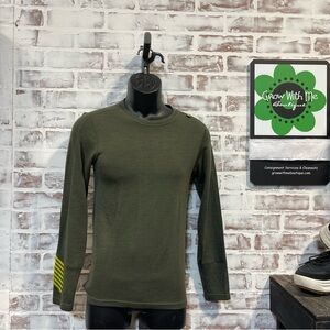 Helly Hansen Gray and Green Merino Wool Blend base layer size 14